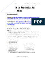 Essentials of Statistics 5Th Edition Triola Solutions Manual Full Chapter PDF