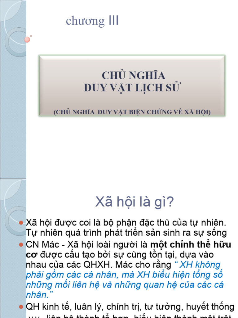 Chương III CNDV LS 2021 2 | PDF