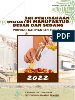 Direktori Perusahaan Industri Manufaktur Besar Dan Sedang Provinsi Kalimantan Tengah 2022
