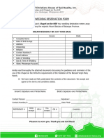 Wedding Reservation Form COH. 1