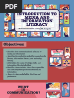 Introduction To Media and Information Literacy