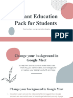 Elegant Education Pack For Students Pink by Slidesgo