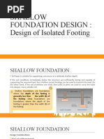 Shallow Foundation Design Report