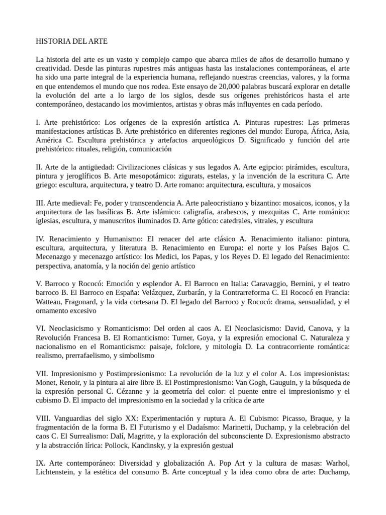 Evolución de la Historia del Arte | PDF | Renacimiento | Escultura
