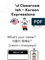 Useful Classroom English - Korean Expressions