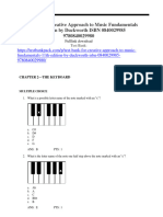 Test Bank For Creative Approach To Music Fundamentals 11Th Edition by Duckworth Isbn 0840029985 9780840029980 Full Chapter PDF