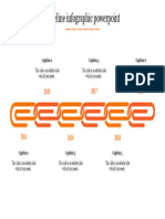 Timeline Infographic Powerpoint Orange