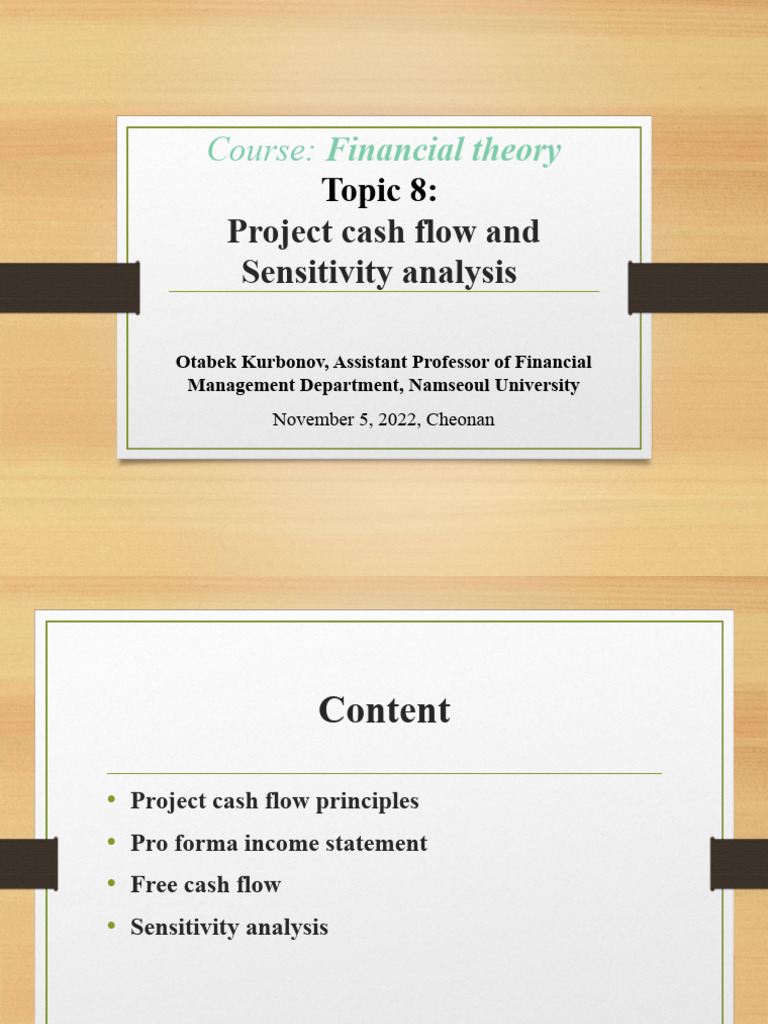 Capital Budgeting Cash Flow Analysis | PDF | Depreciation | Expense
