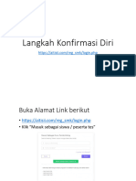 2 Langkah Konfirmasi Data Diri