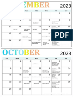 Rhu Offset Schedule