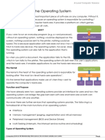 1.2.1 Types of Operating System - WORKBOOK