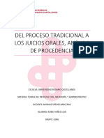 Del Proceso Tradicional A Los Juicios Orales