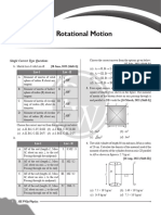 Rotational Motion - PYQ Practice Sheet