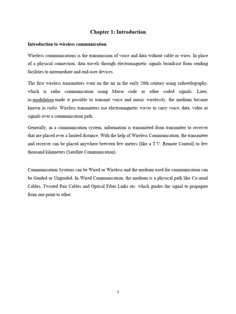 Overview Of Wireless Communication Systems Pdf Computers