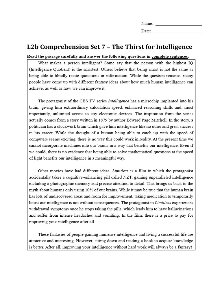 Exploring Intelligence Myths and Realities | PDF | Intelligence ...