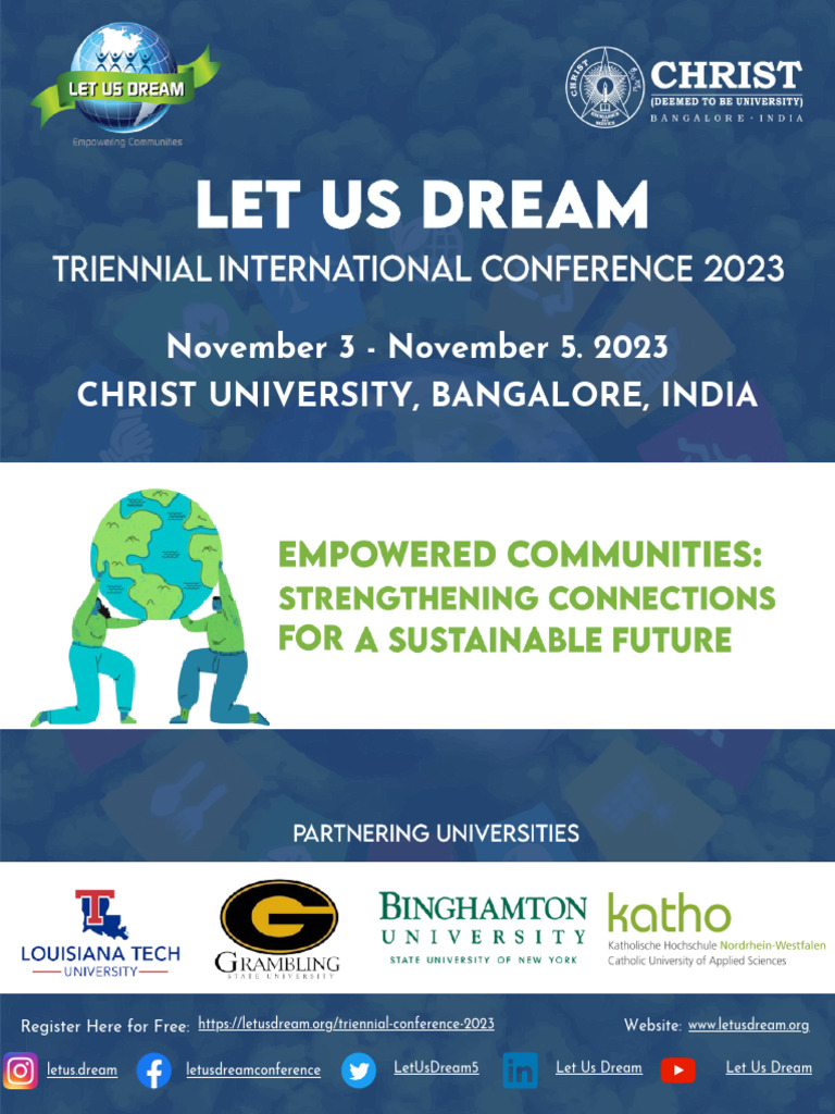 Let Us Dream Conference 2023 Overview | PDF | Sustainability ...