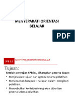 SPB. 1.2 Menyepakati Orientasi Belajar