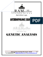Anthropology Handout - Genetic Analysis