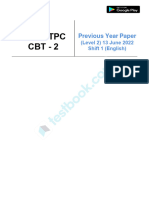 RRB NTPC CBT - 2 (Level 2) 13 June 2022 Shift 1 (English)