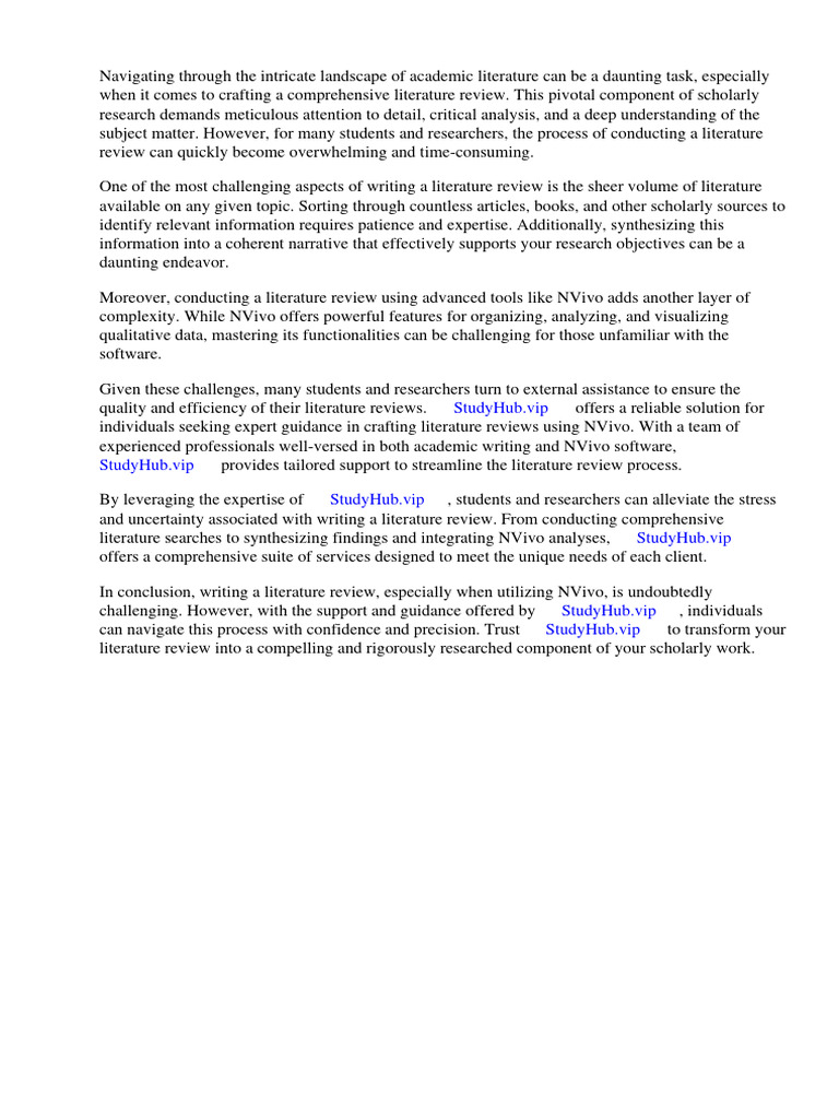 Literature Review Using Nvivo | PDF