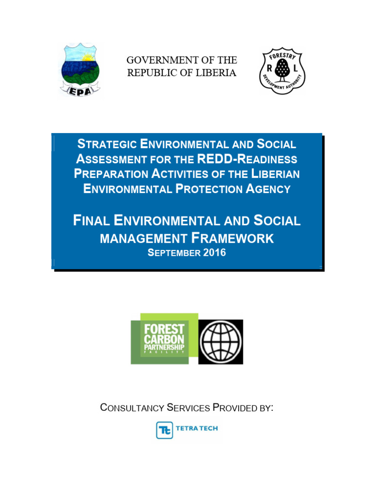 Liberia REDD+ SESA Final ESMF Report | PDF | Logging | Environmental ...