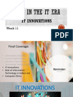 Week 11 - IT Innovations