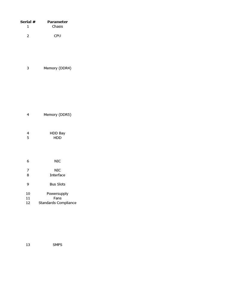 Technical Specifications - Chola - 19032024 | PDF | Computer Data | X86 ...