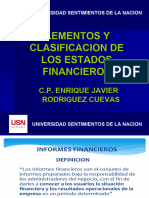 Elementos y Clasificacion de Los Estados Financieros