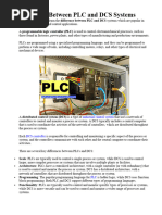 Difference Between PLC and DCS Systems