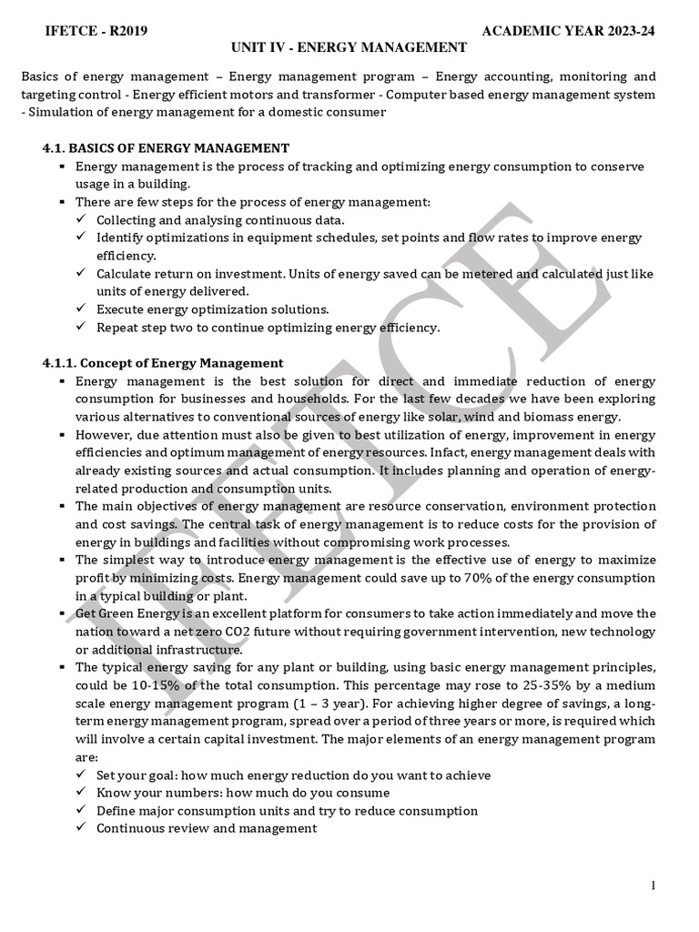 10 - 19UEEPC701 - A - 6 - 24UAEE Unit 4 Module | PDF | Electric Motor ...