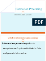 Intro To Information Processing