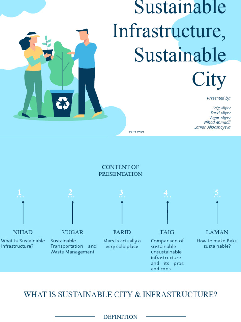 Sustainable Infrastructure & City Guide | PDF | Infrastructure ...