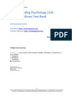 Understanding Psychology 11Th Edition Feldman Test Bank Full Chapter PDF