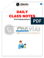 Post Independence 0 Class Notes
