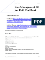 Operations Management 6Th Edition Reid Test Bank Full Chapter PDF