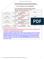 Time Table For Summer 2024 Theory Examination 1