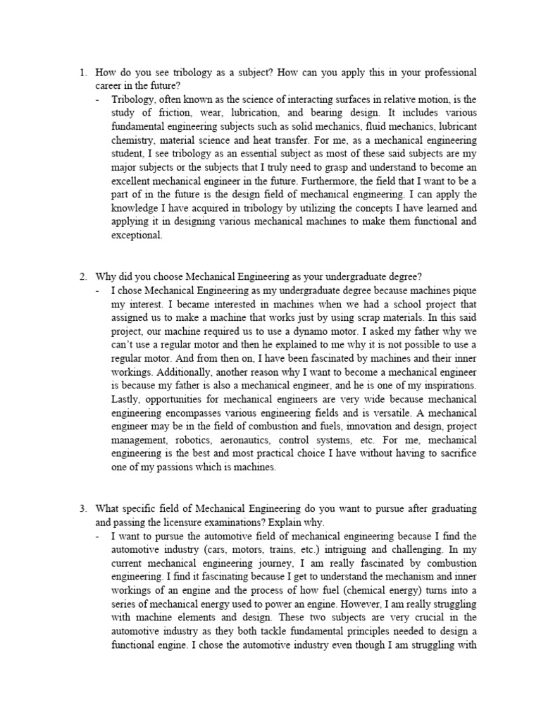 Future of Mechanical Engineering Career | PDF