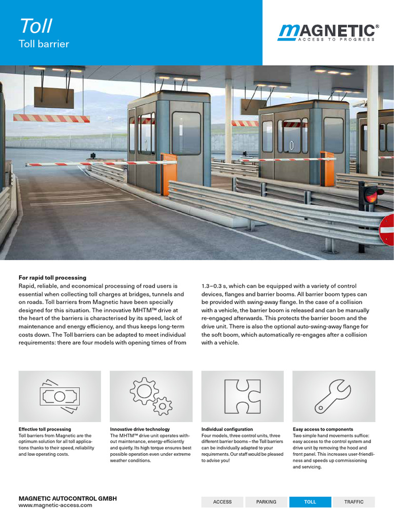 Toll Barrier: For Rapid Toll Processing | PDF