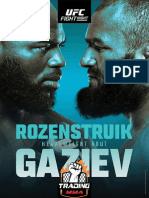 Ufc Fight Night - Rozenstruik Vs Gaziev - Analise Completa