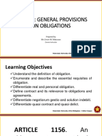 Lesson 2 General Provisions On Obligations