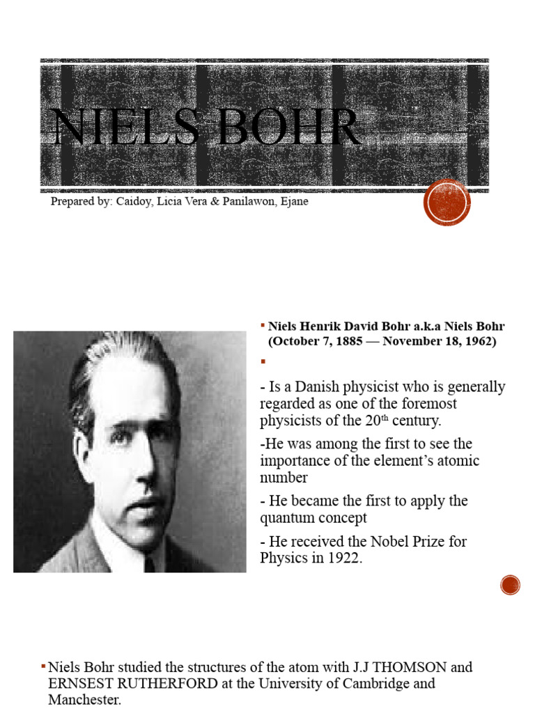 Niels Bohr Atomic Model Pioneer PDF History