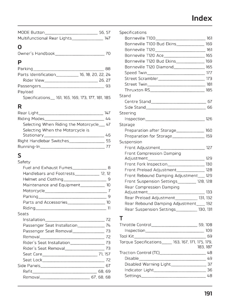 TRIUMPH BONNEVILLE SERVICE MANUAL PDF visual data 6