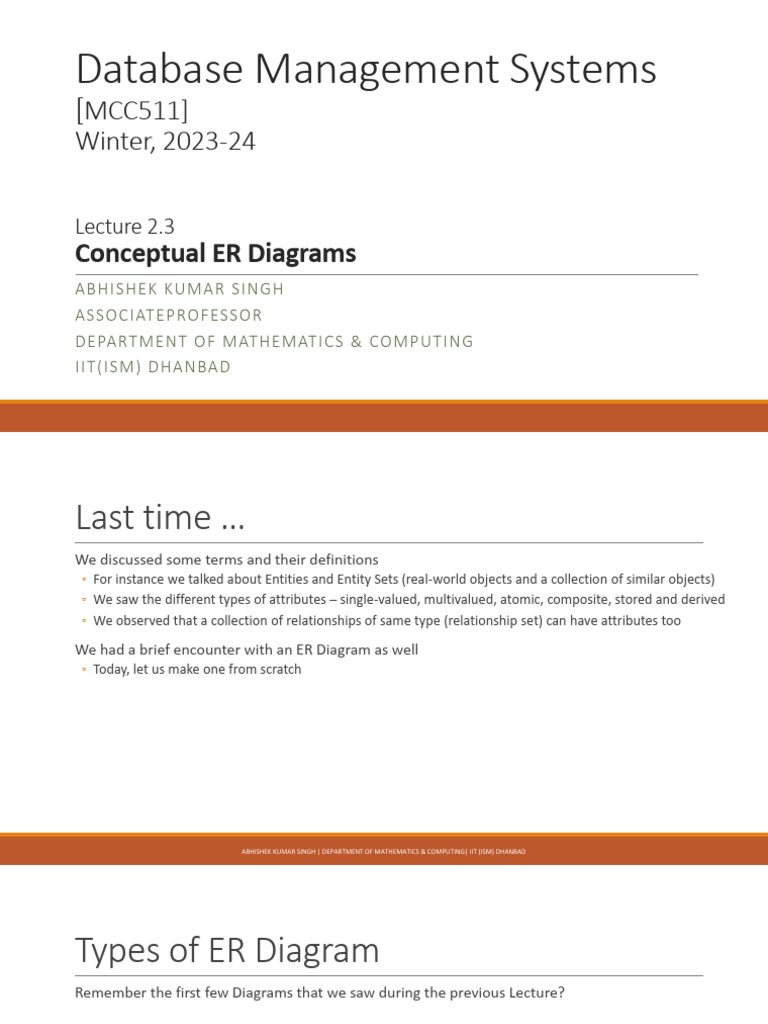 2.3 Conceptual ER Diagrams | PDF | Computing | Information Technology ...