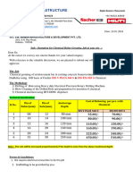 QTN NO. 74 - Rate Offer - For Fischer Fis V Plus 360s CHEMICAL & FISCHER EM 585 S CHEMICAL (S.M. NIRMAN)