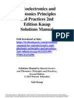 Optoelectronics and Photonics Principles and Practices 2Nd Edition Kasap Solutions Manual Full Chapter PDF
