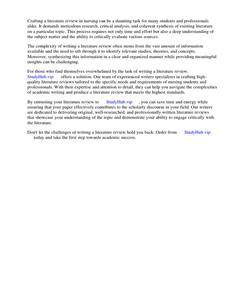 Thematic Analysis In Nursing Literature Review