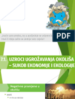 7.1. Uzroci Ugrožavanja Okoliša