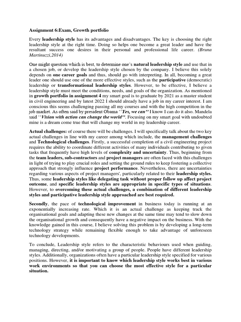 Assignment, Exam, Growth Portfolio - MbongNtongweClovis | PDF ...