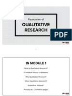 Qualitative Research Module1 ForDL