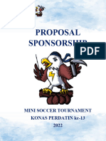 Proposal Kegiatan Mini Soccer Tournament KONAS PERDATIN 2022